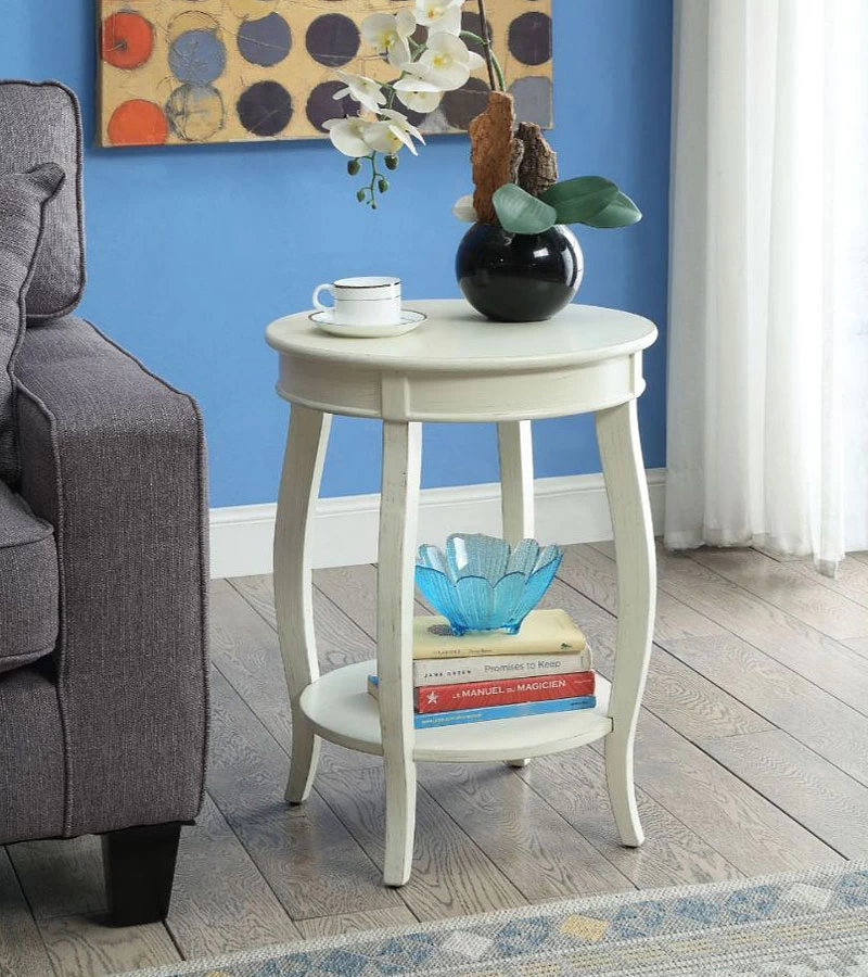 Aberta Accent Table (Antique White) 1 Aberta Accent Table (Antique White)