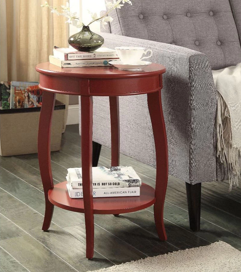 Aberta Accent Table (Red) 1 Aberta Accent Table (Red)
