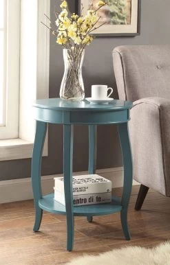 Aberta Accent Table (Teal)