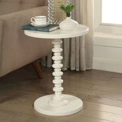 Acton Accent Table (White)