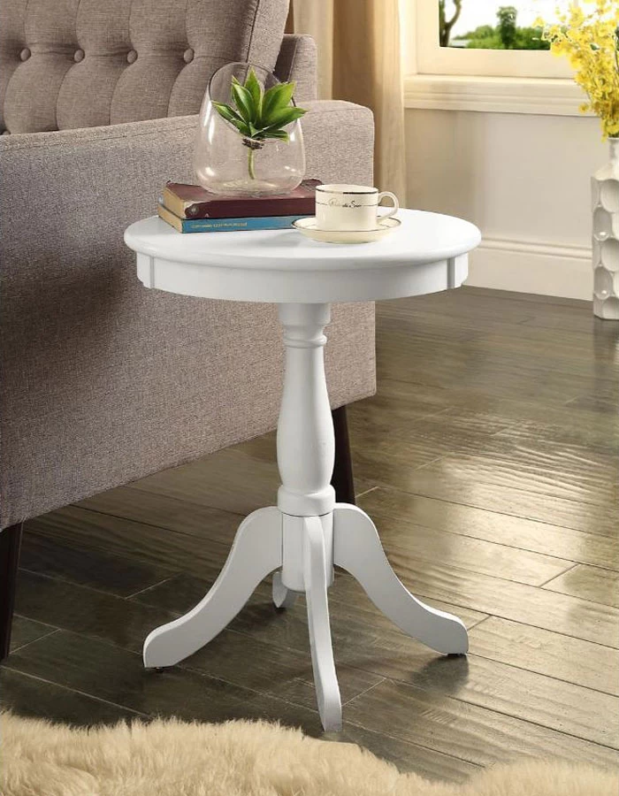 Alger Accent Table (White) 1 Alger Accent Table (White)