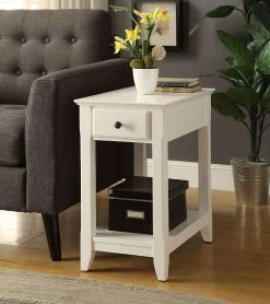 Bertie Accent Table (White)