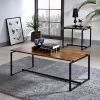 Jurgen 3-Piece Occasional Table Set (Oak/ Black)