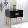 Denvor End Table (Black And Gold)