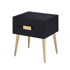 Denvor End Table (Black And Gold) -Professional Furniture Discount Store 84495 table 3