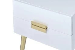 Denvor End Table (White And Gold) -Professional Furniture Discount Store 84496 table 5