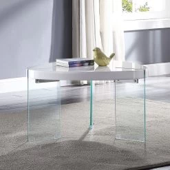 Noland Triangular Occasional Table Set (White High Gloss) 10 Noland Triangular Occasional Table Set (White High Gloss) -Professional Furniture Discount Store 84920 coffee table 2