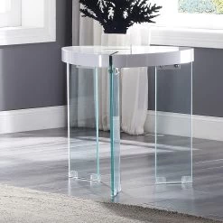 Noland Triangular Occasional Table Set (White High Gloss) 9 Noland Triangular Occasional Table Set (White High Gloss) -Professional Furniture Discount Store 84922 end table white 2