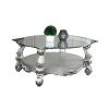 Versailles Oval Glass Top Occasional Table Set