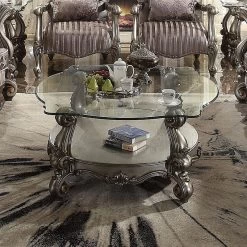 Versailles Oval Glass Top Occasional Table Set -Professional Furniture Discount Store 86845 coffee table 2