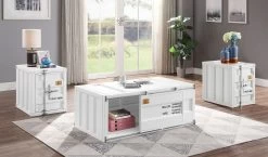 Cargo Occasional Table Set (White)