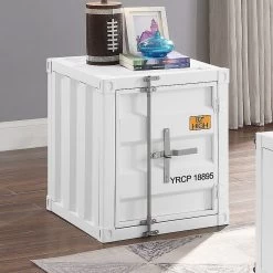 Cargo Occasional Table Set (White) -Professional Furniture Discount Store 87882 end table white 2