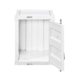 Cargo Occasional Table Set (White) -Professional Furniture Discount Store 87882 end table white 4