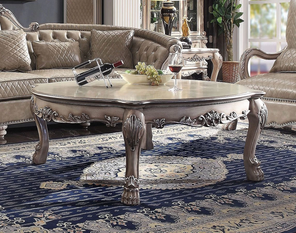 Dresden II Oval Coffee Table (Vintage Bone White) 2 Dresden II Oval Coffee Table (Vintage Bone White) - Image 2