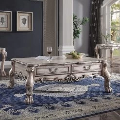 Dresden II Storage Occasional Table Set (Vintage Bone White) -Professional Furniture Discount Store 88175 str coffee table 2