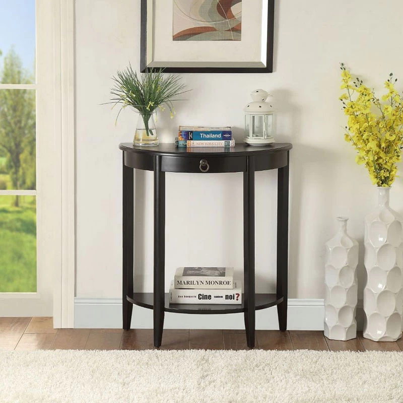 Justino II Console Table (Black) 1 Justino II Console Table (Black)