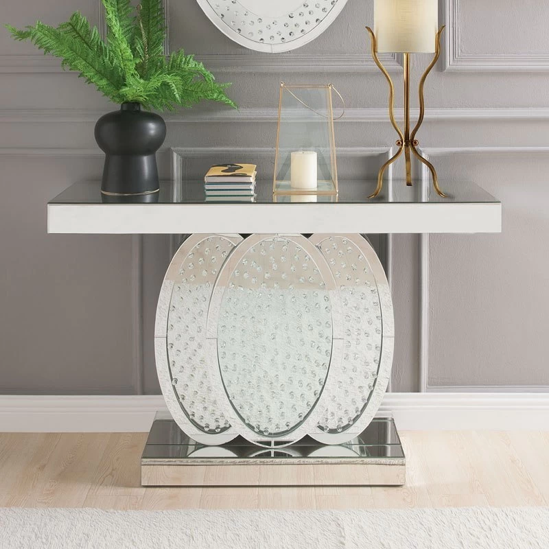 Nysa Overlapped Oval Shape Console Table 1 Nysa Overlapped Oval Shape Console Table