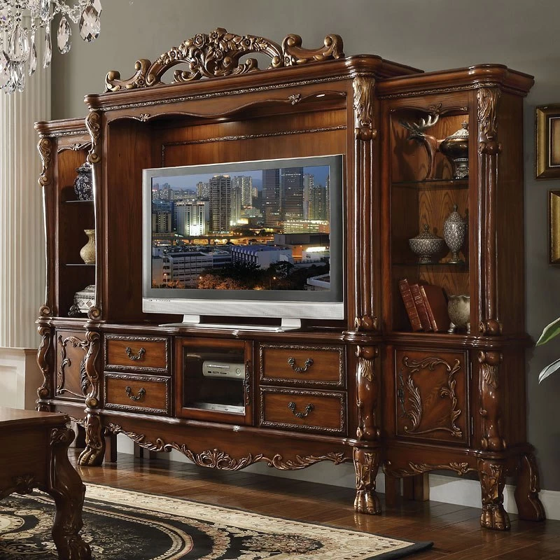 Dresden Entertainment Wall (Cherry Oak) 1 Dresden Entertainment Wall (Cherry Oak)
