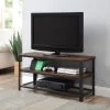 Taurus TV Stand (Rustic Oak/ Black)