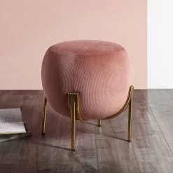 Spraxis Ottoman (Dusty Rose)
