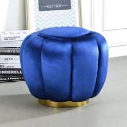 Heiress Ottoman (Sapphire Blue)
