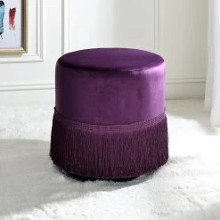Clivia Ottoman (Eggplant)