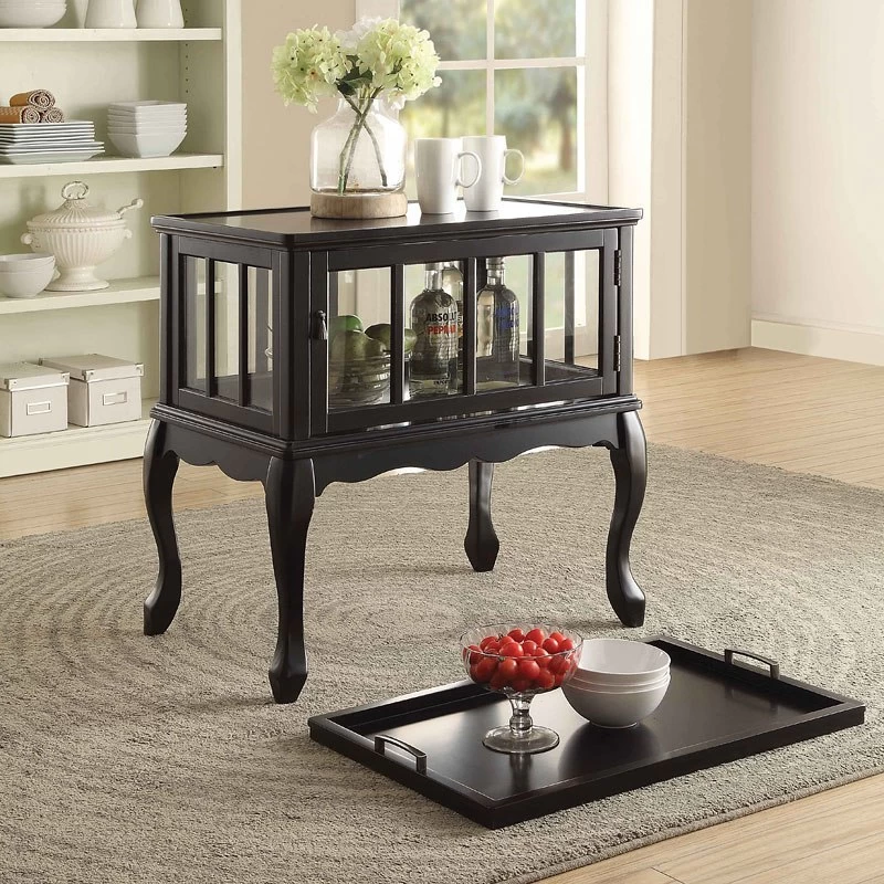 Fidelia Console Table W/ Tray (Black) 1 Fidelia Console Table W/ Tray (Black)
