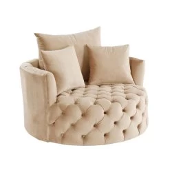 Zunyas Accent Chair (Beige)