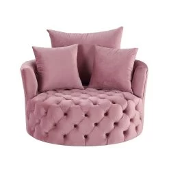 Zunyas Accent Chair (Pink) -Professional Furniture Discount Store AC00291 chair 3