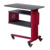 Cargo Accent Table W/ Wall Shelf (Red)