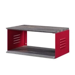 Cargo Accent Table W/ Wall Shelf (Red) -Professional Furniture Discount Store AC00361 accent table 7