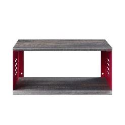 Cargo Accent Table W/ Wall Shelf (Red) -Professional Furniture Discount Store AC00361 accent table 8
