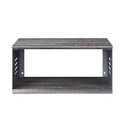 Cargo Accent Table W/ Wall Shelf (Gunmetal) -Professional Furniture Discount Store AC00362 accent table 8