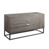 Walden Console Table (Rustic Oak/ Black)