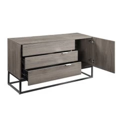 Walden Console Table (Rustic Oak/ Black) -Professional Furniture Discount Store AC00791 console table 4