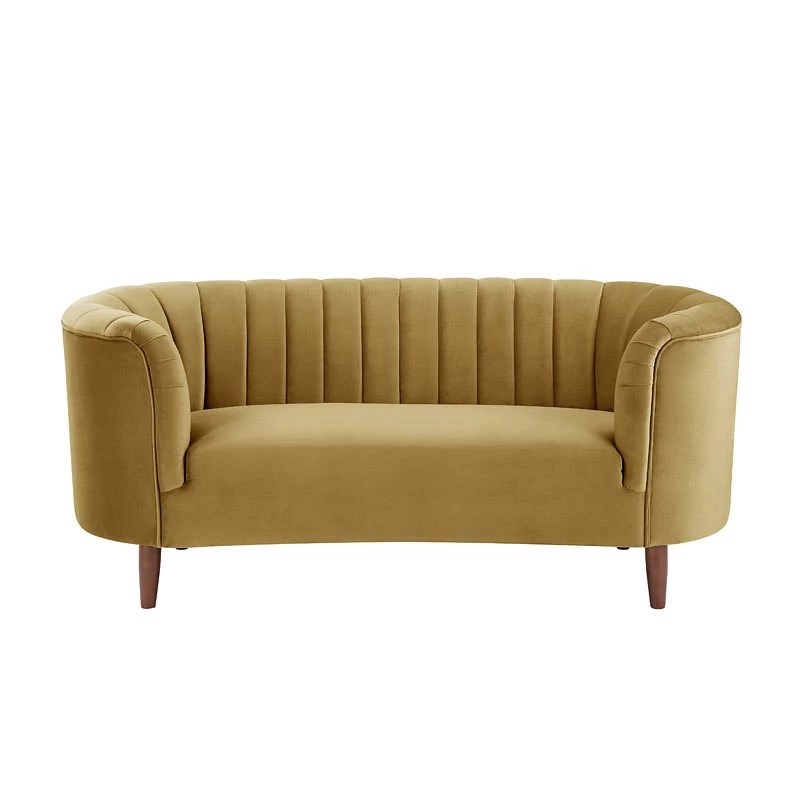 Millephri Loveseat (Olive Yellow) 3 Millephri Loveseat (Olive Yellow) - Image 3