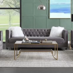 Heiberoll Sofa (Gray) -Professional Furniture Discount Store LV00330 sofa 2