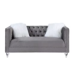 Heiberoll Loveseat (Gray) -Professional Furniture Discount Store LV00331 loveseat 3