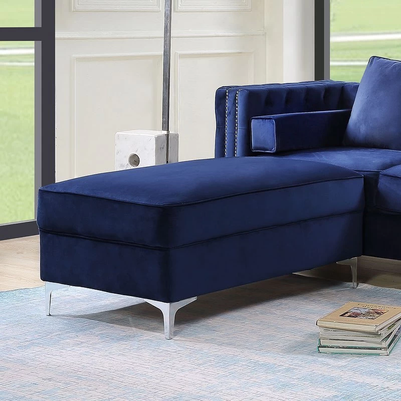 Bovasis Ottoman (Blue) 2 Bovasis Ottoman (Blue) - Image 2