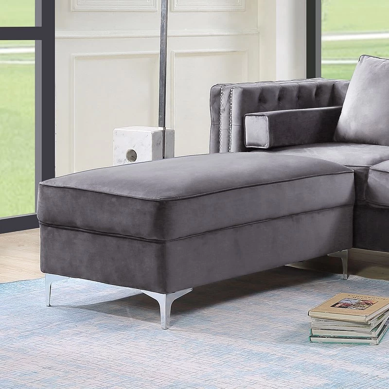 Bovasis Ottoman (Gray) 2 Bovasis Ottoman (Gray) - Image 2