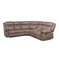 Dollum Reclining Sectional (Chocolate) -Professional Furniture Discount Store LV00397 sectional 3