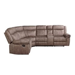 Dollum Reclining Sectional (Chocolate) -Professional Furniture Discount Store LV00397 sectional 4