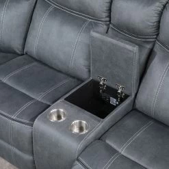 Dollum Reclining Sectional (Gray) -Professional Furniture Discount Store LV00398 sectional 7