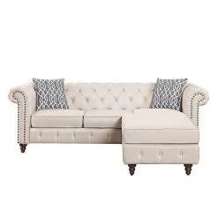 Waldina Reversible Sectional (Beige) 7 Waldina Reversible Sectional (Beige) -Professional Furniture Discount Store LV00643 sectional 3