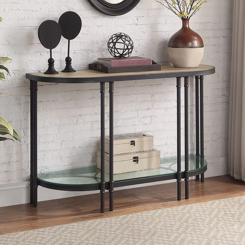 Brantley Glass Shelf Sofa Table 2 Brantley Glass Shelf Sofa Table - Image 2