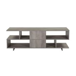 Abhay TV Stand (Grey Oak) 7 Abhay TV Stand (Grey Oak) -Professional Furniture Discount Store LV00794 tv stand 4