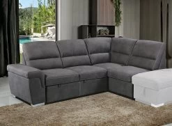 Acoose Sleeper Sectional (Gray)