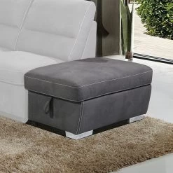 Acoose Storage Ottoman (Gray)