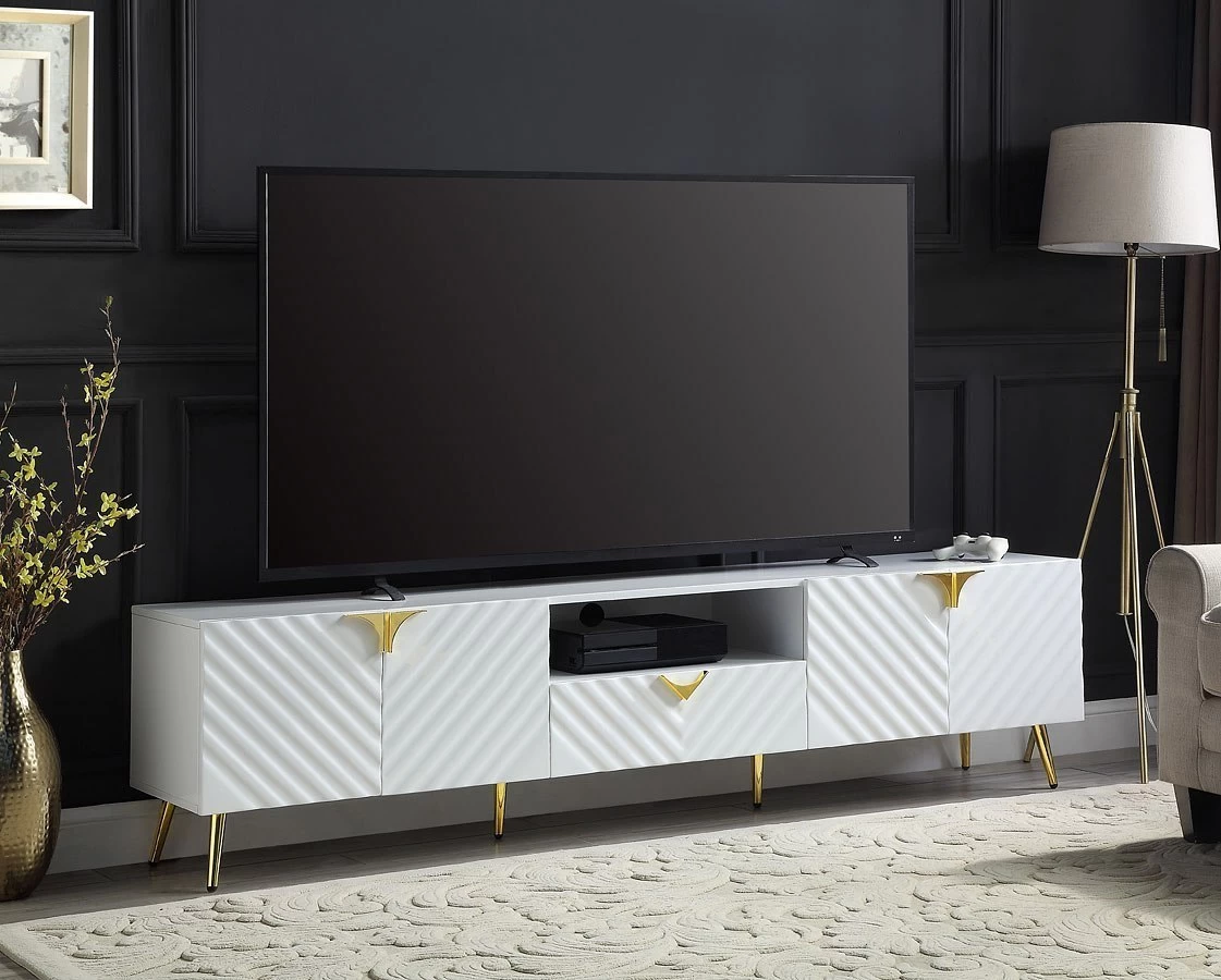 Gaines TV Stand (White) 2 Gaines TV Stand (White) - Image 2