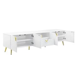 Gaines TV Stand (White) 7 Gaines TV Stand (White) -Professional Furniture Discount Store LV01138 tv stand 4